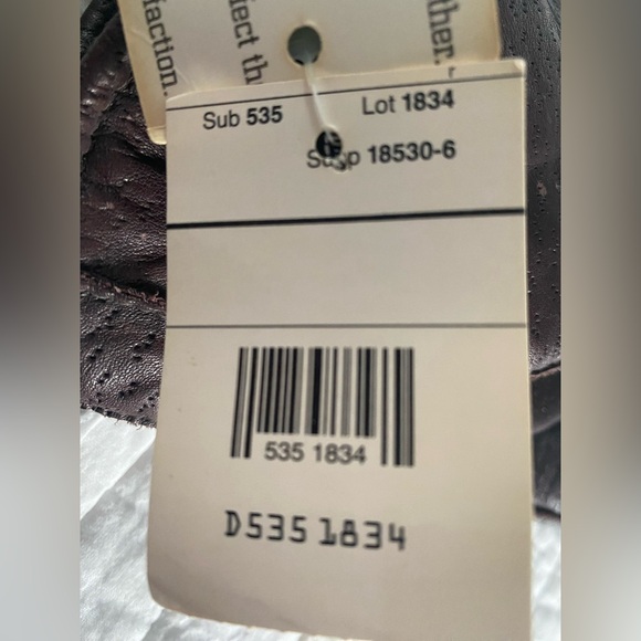 NWT Men’s L Brown Leather Gloves - Picture 6 of 8